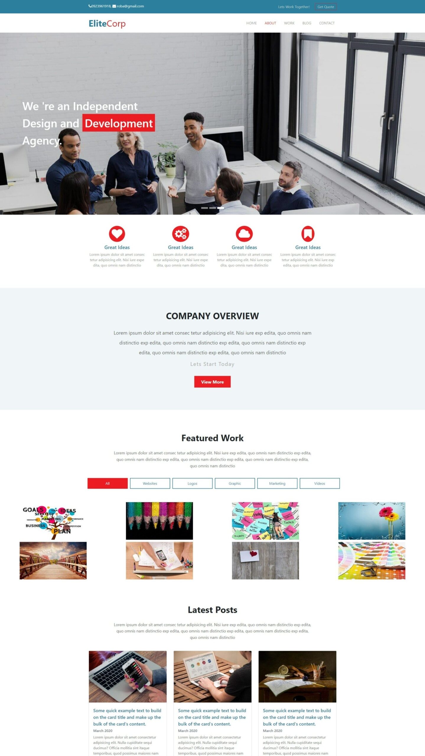 Home تصميم موقع (html, css, bootstrap, jquery)